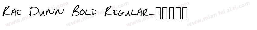 Rae Dunn Bold Regular字体转换